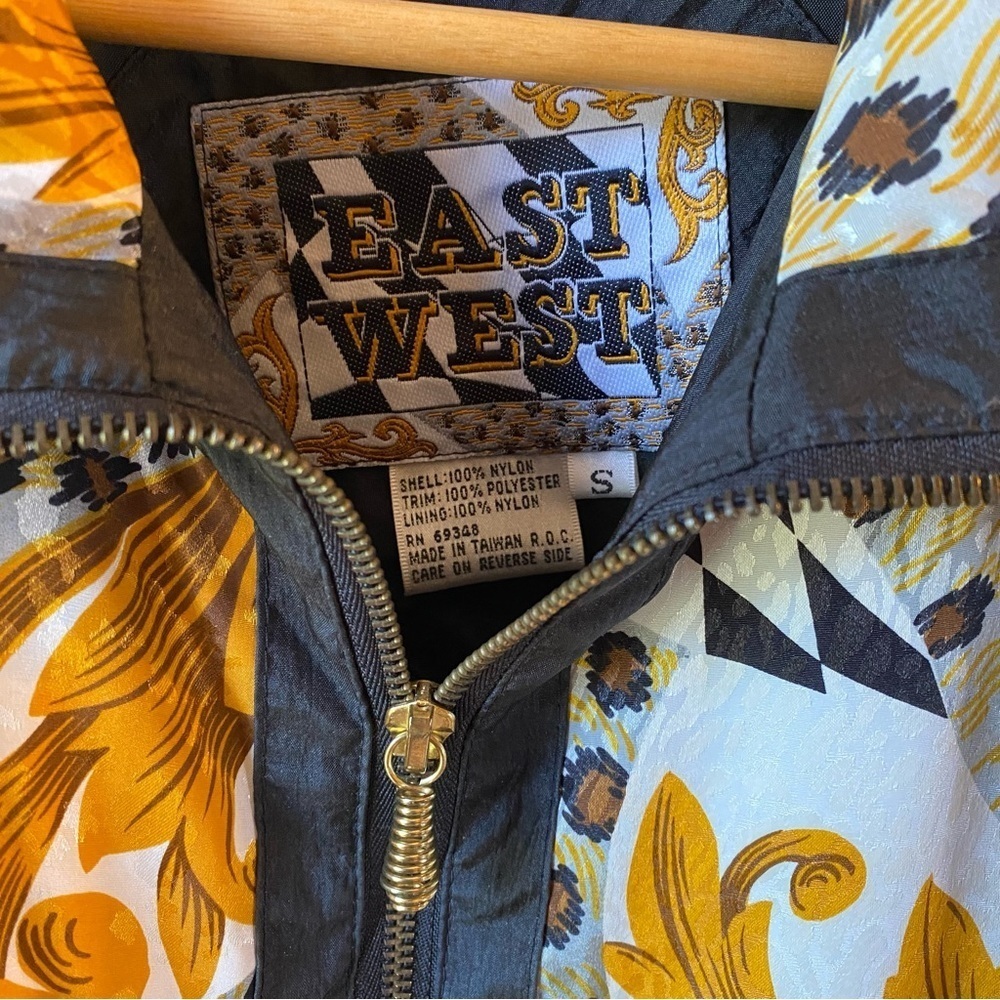 Vintage East West Animal Print Windbreaker Jacket Fullzip Women’s Small NWT - Picture 8 of 16